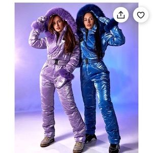 Blue snowsuit
